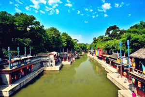 Calle Ribereño Comercial Suzhou del Palacio de Verano
