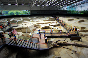 Salón de las reliquias del Museo de Sitio de Jinsha