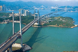 el Puente Tsing Ma