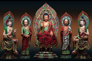 estatuas de buddha de la Abadía Chi Lin