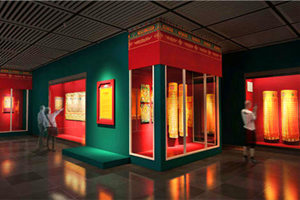 sala de exposición del buidsmo tibetano del Museo Provincial de Yunnan
