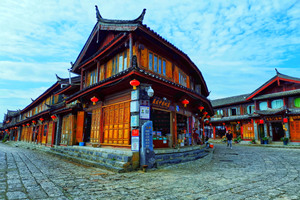 calle comercial de la Ciudad Antigua de Lijiang