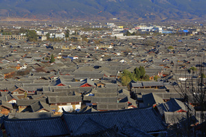 paisaje panorámico de la Ciudad Antigua de Lijiang
