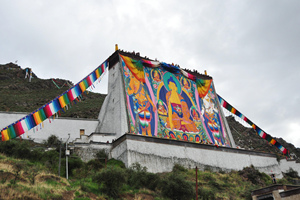 Puesto de exhibición del Buda del Monasterio Tashilhunpo