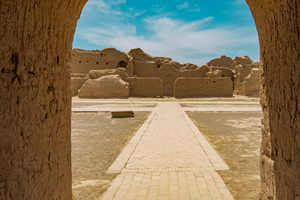 perspectiva de entrada de Ruinas de Gaochang