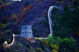 paisaje de otoño de la Gran Muralla de Huangyaguan