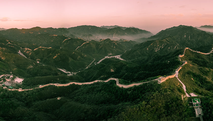 panorama de la Gran Muralla de Badaling