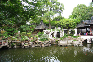 el agua en el lago del Jardín Yuyuan
